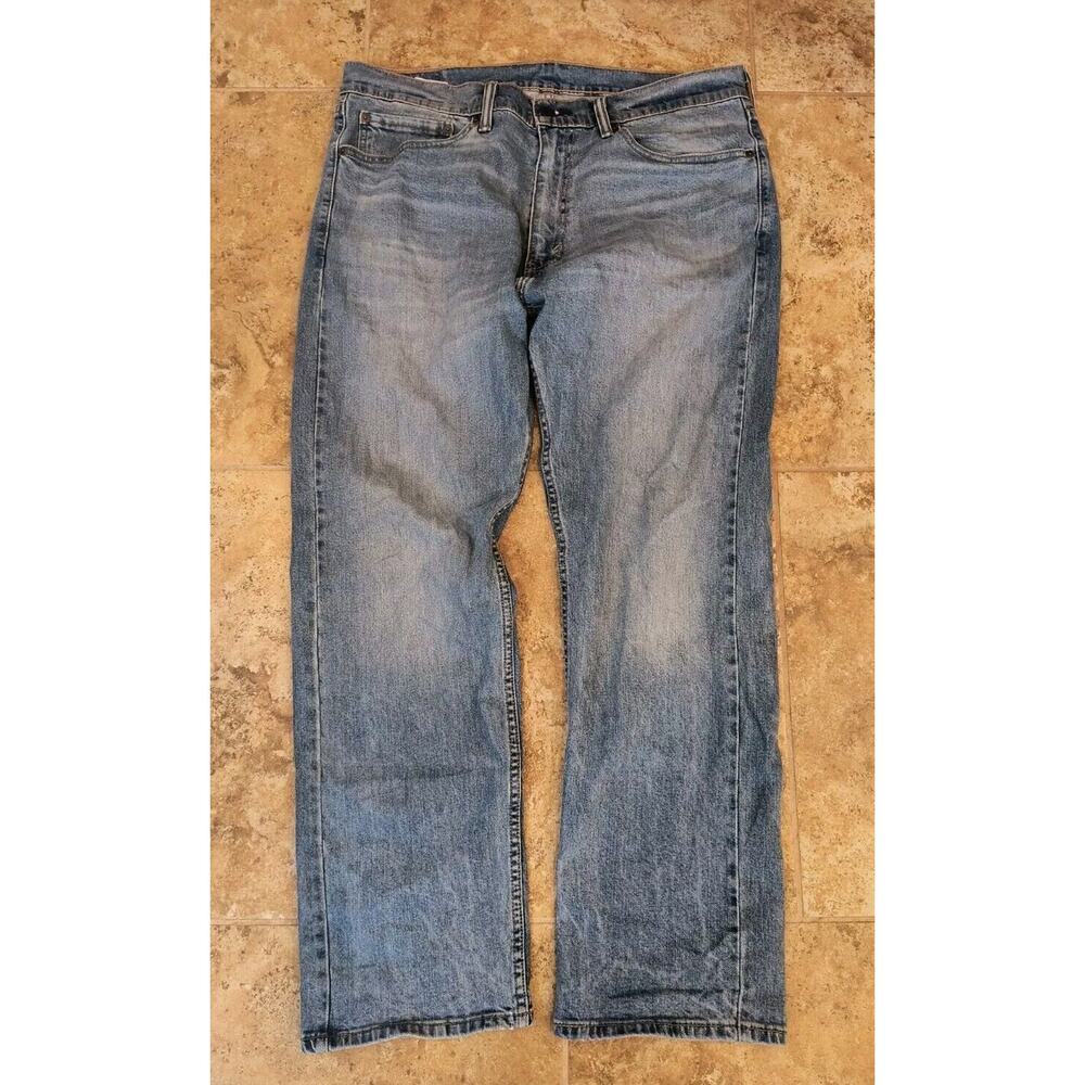 Levis 505 Jeans Mens Size 36x30(See Pics)Blue Regular Fit Mid Rise Straight
